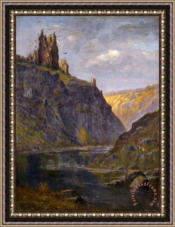 Gustave Dore Castle on The Rhone Framed Print