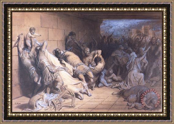 Gustave Dore The Martyrdom of The Holy Innocents Framed Painting