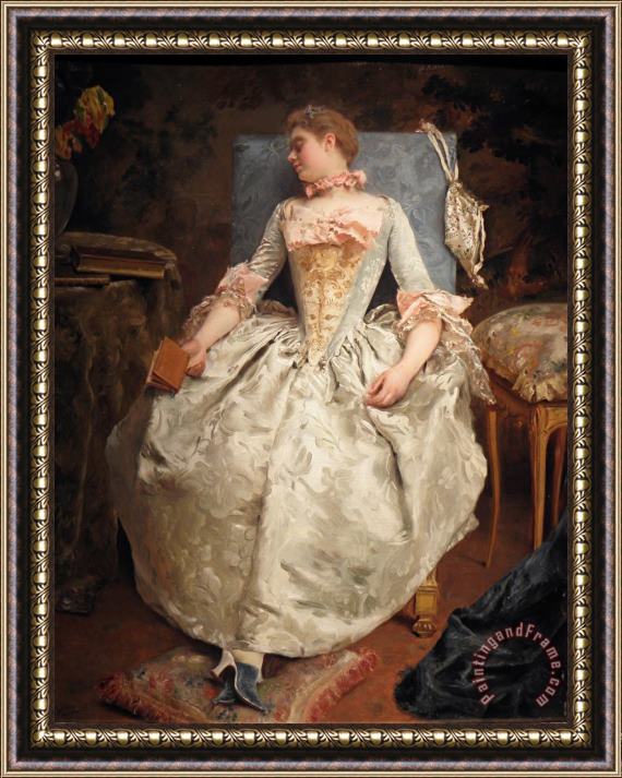 Gustave Jean Jacquet Le Reve Framed Painting