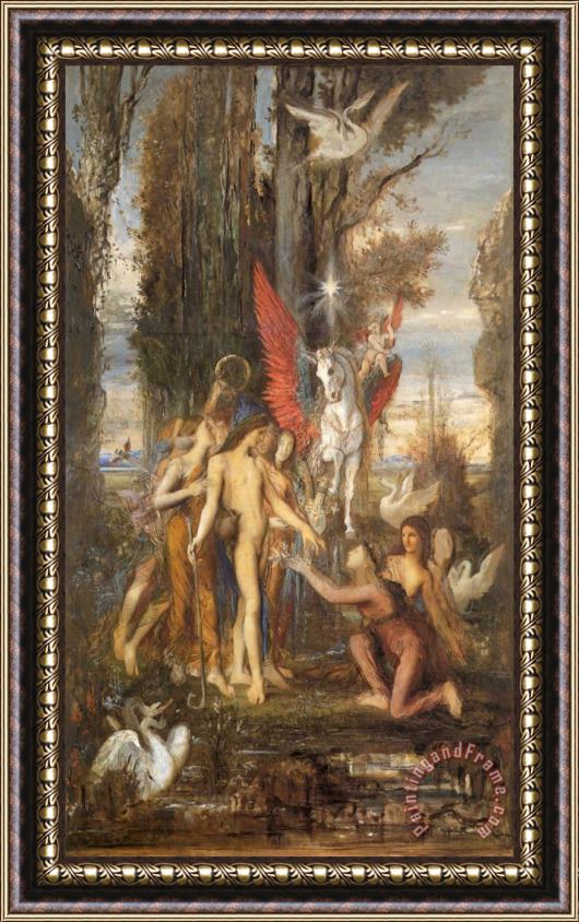 Gustave Moreau Hesiod And The Muses Framed Painting