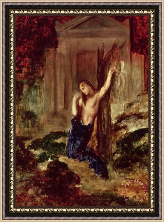 Gustave Moreau Orpheus At The Tomb Of Eurydice Framed Print