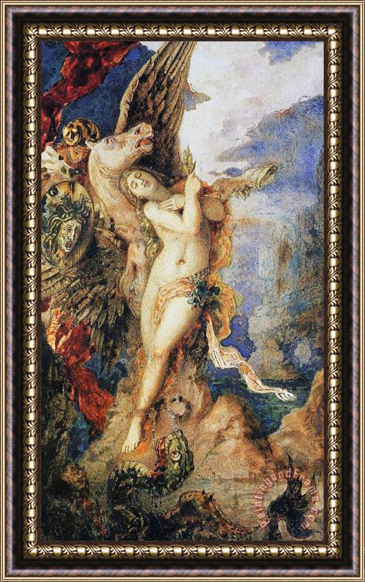 Gustave Moreau Perseus And Andromeda Framed Painting