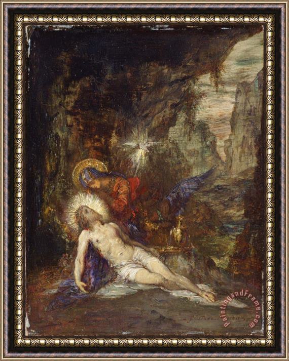 Gustave Moreau Pieta Framed Painting