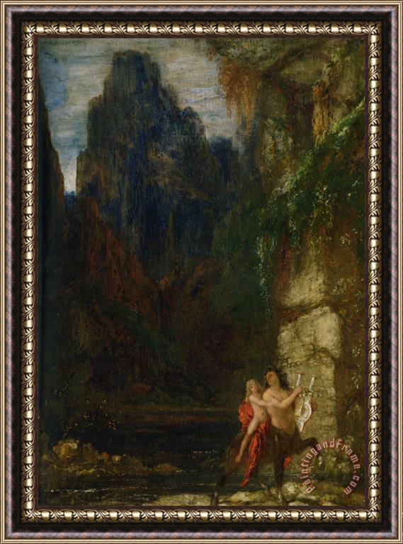 Gustave Moreau The Education of Achilles Framed Print