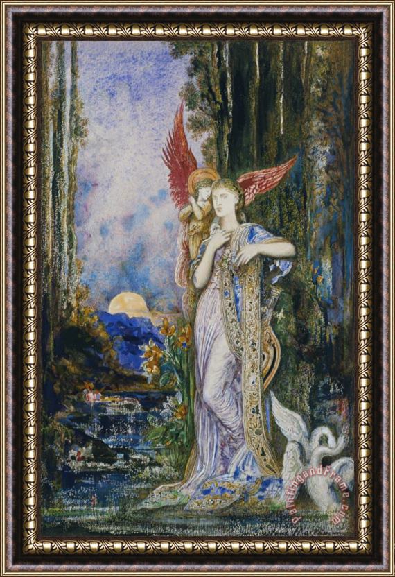 Gustave Moreau The Inspiration Framed Painting
