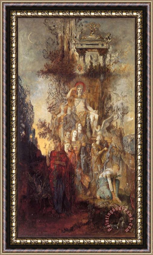 Gustave Moreau The Muses Leaving Their Father Apollo to Go And Enlighten The World Framed Painting