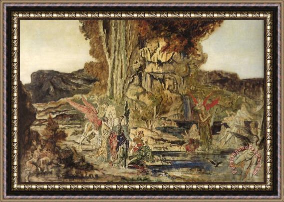 Gustave Moreau The Pierides Framed Painting