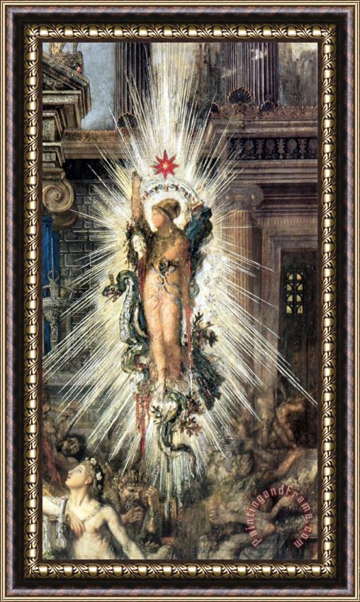 Gustave Moreau The Suitors Detail Framed Painting
