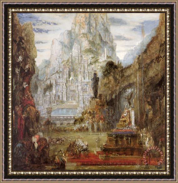 Gustave Moreau The Triumph of Alexander The Great Framed Print