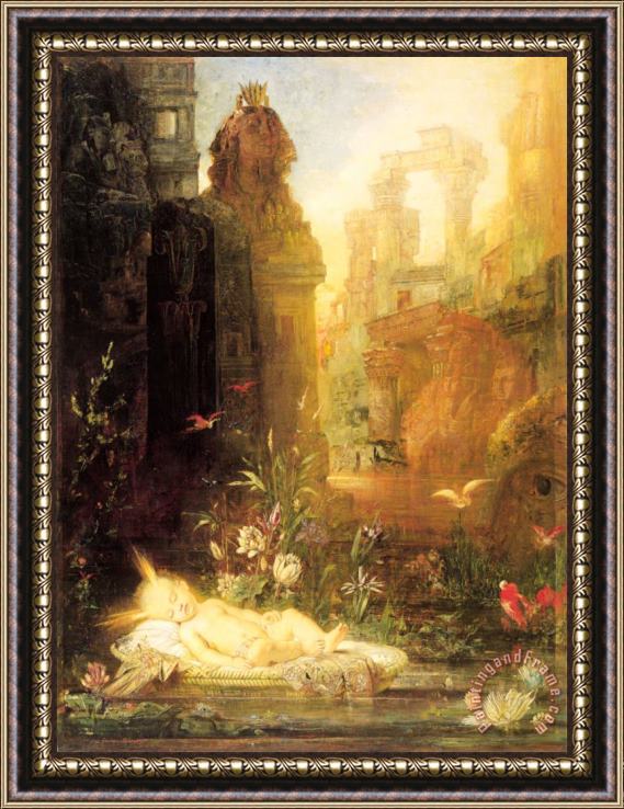 Gustave Moreau Young Moses Framed Painting