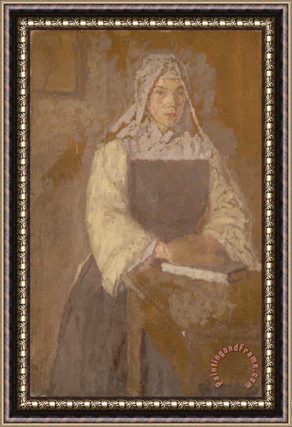 Gwen John Study of a Nun Framed Painting