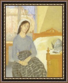The Music Room Framed Prints - The Artist in her Room in Paris by Gwen John