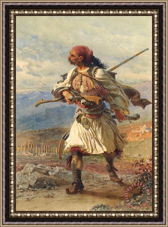 Haag Carl Greek Warrior Framed Print