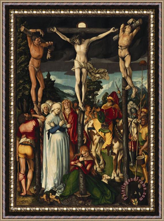 Hans Baldung Grien Die Kreuzigung Christi Framed Painting