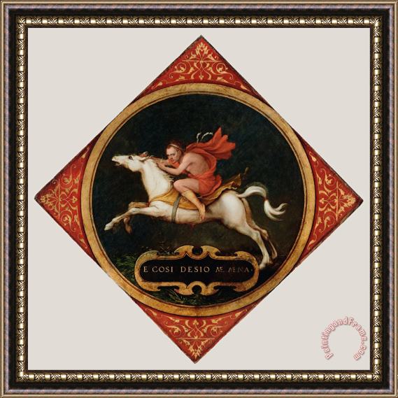 Hans Holbein the Younger An Allegory of Passion Framed Painting