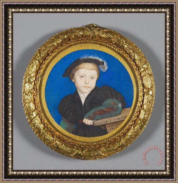 Hans Holbein the Younger Henry Brandon, 2nd Duke of Suffolk (1535 51) Framed Painting