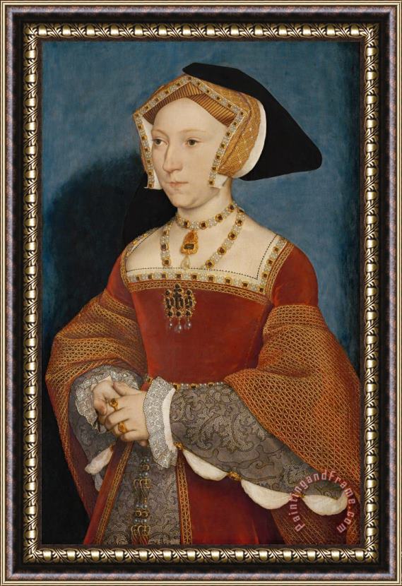 Hans Holbein the Younger Jane Seymour, Queen of England Framed Painting