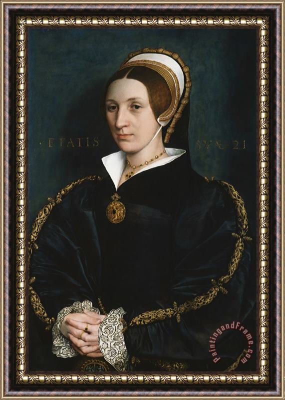 Hans Holbein the Younger Portrait of a Woman Framed Painting