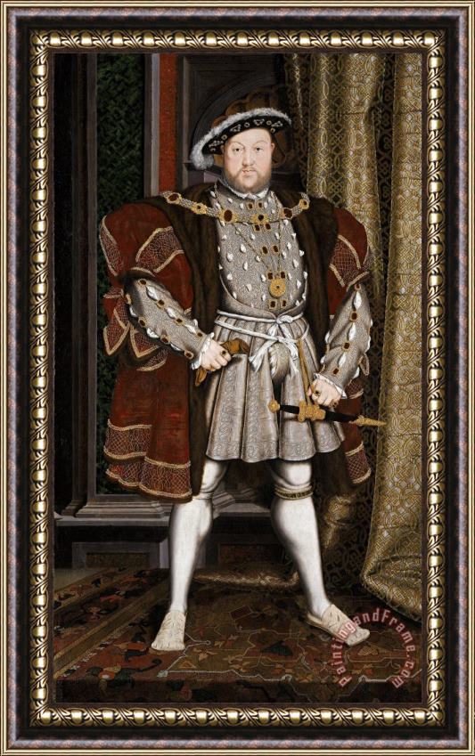 Hans Holbein the Younger Portrait Of Henry Viii Framed Painting