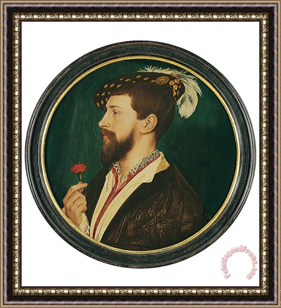 Hans Holbein the Younger Portrait of Simon George of Cornwall Framed Painting