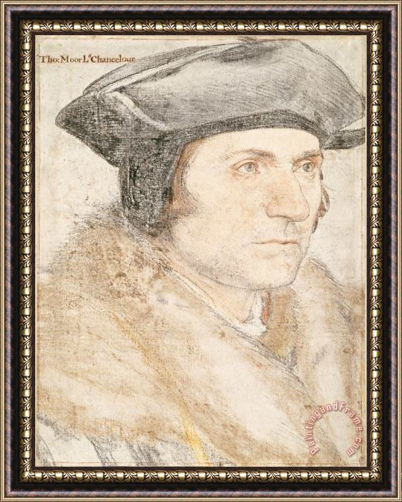 Hans Holbein the Younger Sir Thomas More (1478 1535) Framed Print