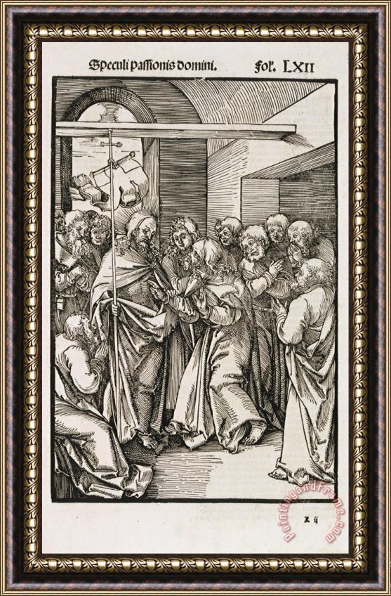 Hans Leonhard Schaufelein Thomas Doubting Christ's Wounds Framed Painting