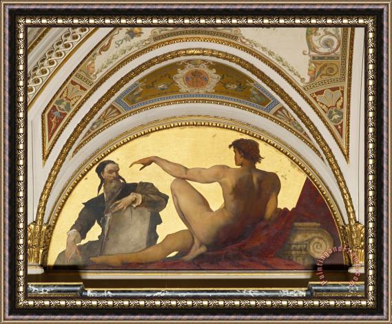 Hans Makart Michelangelo Buonarroti Framed Painting