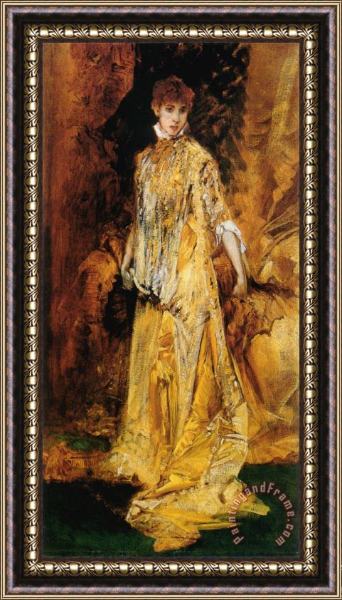 Hans Makart Sarah Bernhardt Framed Painting