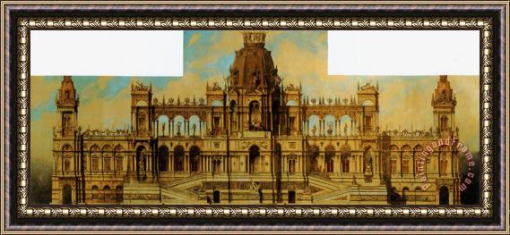 Hans Makart Studies for a Palace Framed Print