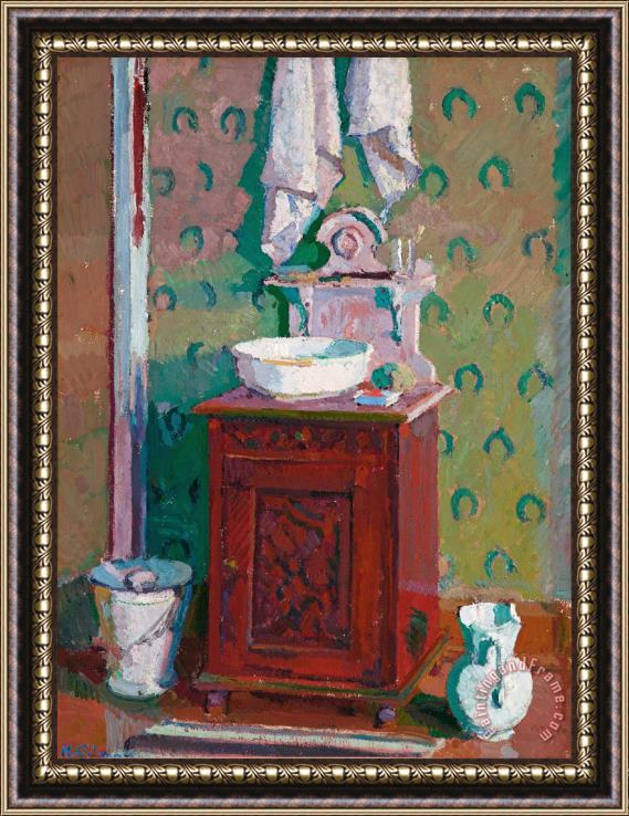 Harold Gilman Interior with a Washstand Framed Painting