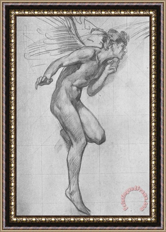 Harold Speed Study for Figure of Boreas Framed Painting