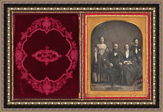 Harrison & Hill Group Portrait of an Unidentified Family Framed Print