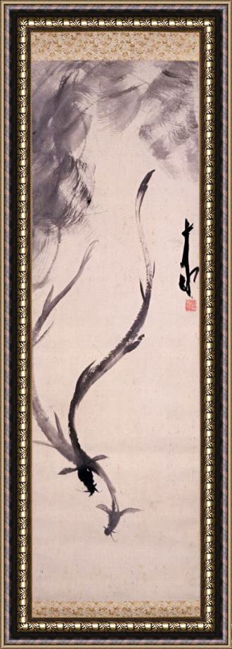 Hayashi Jikko Eels Framed Painting