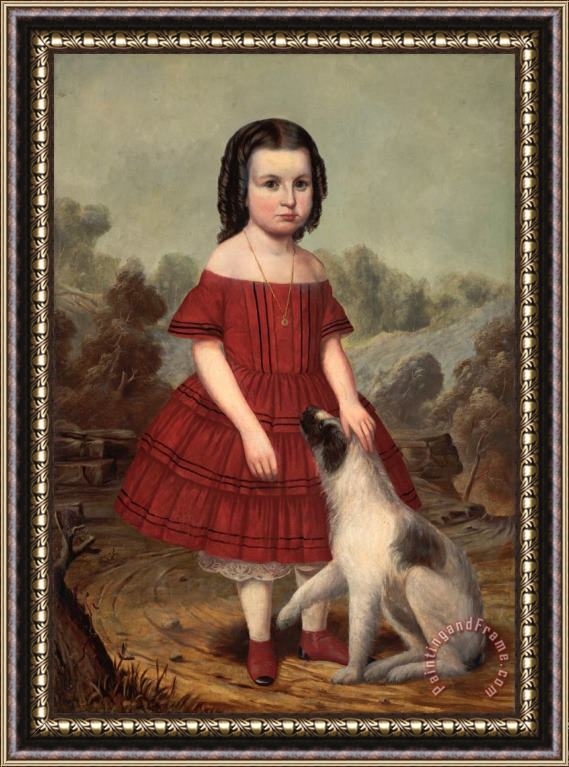 Hegler, John Jacob Portrait of Alice Lyons Framed Painting