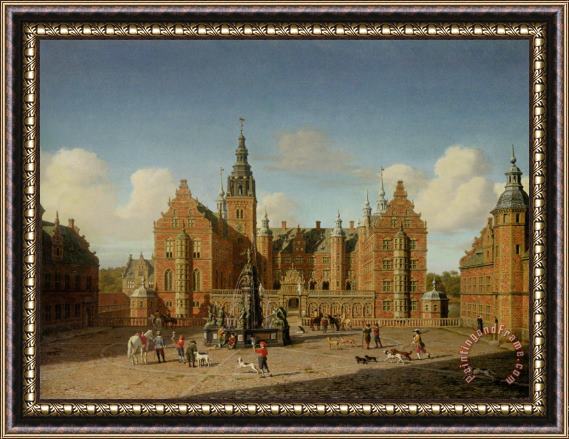 Heinrich Hansen Frederiksborg Slot Framed Painting