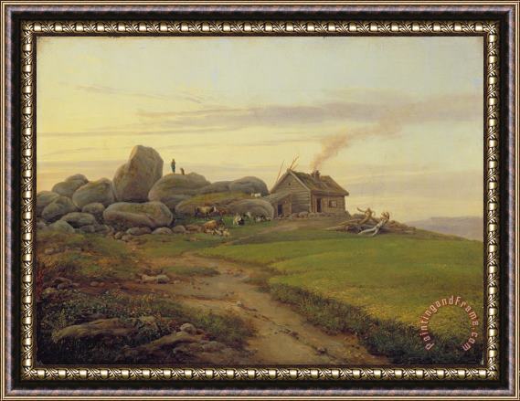 Heinrich Stuhlmann Hill Top Framed Painting