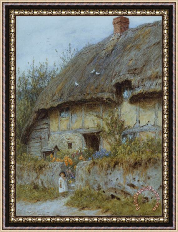 Helen Allingham A Berkshire Cottage Framed Painting