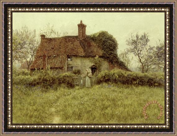 Helen Allingham A Cottage at Pinner Middlesex Framed Painting