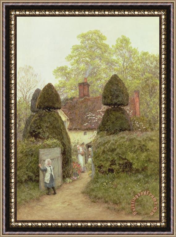 Helen Allingham Cottage Near Pinner Framed Print