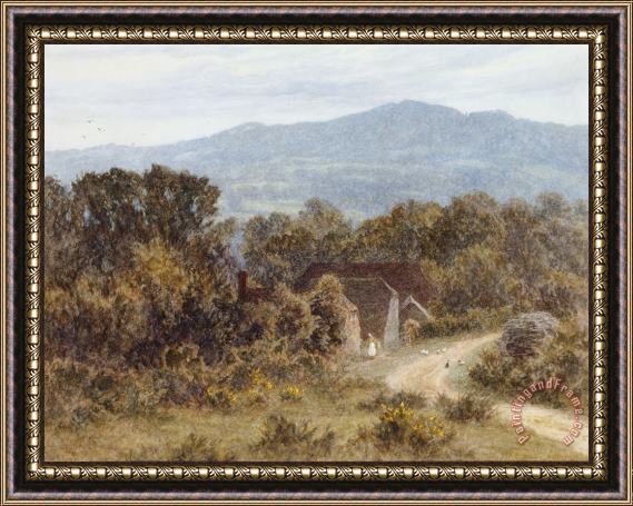 Helen Allingham Hindhead from Sandhills Witley Framed Painting