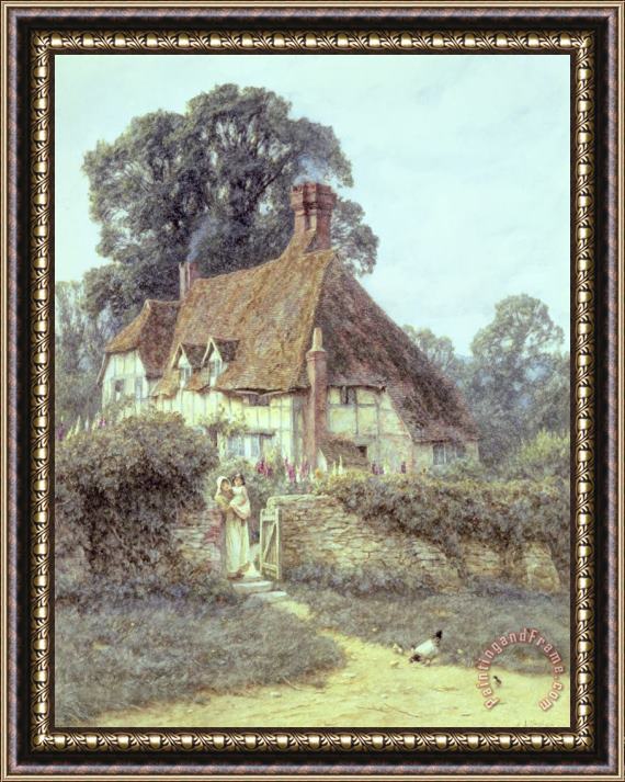 Helen Allingham Near Witley Surrey Framed Painting