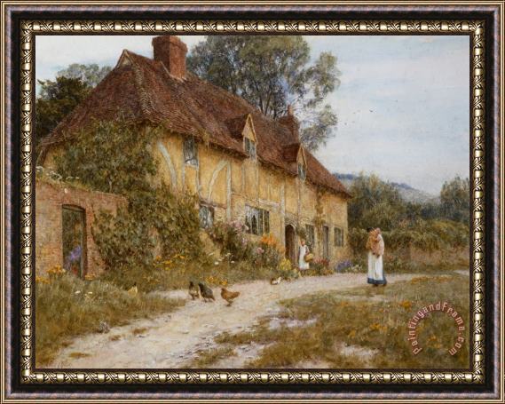 Helen Allingham Old Kentish Cottage Framed Print