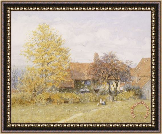 Helen Allingham Old Wyldes Farm Framed Painting