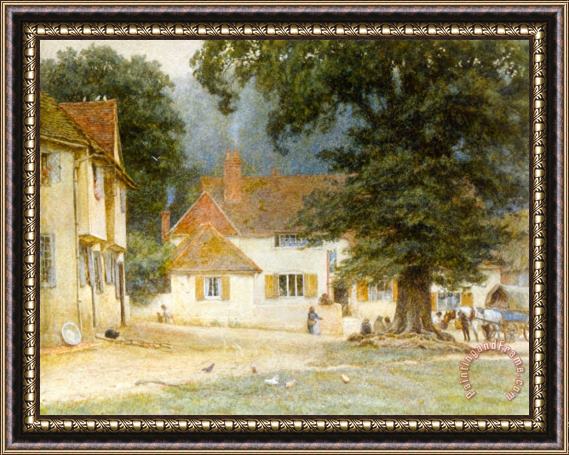 Helen Mary Elizabeth Allingham, R.w.s White Horse Inn, Shere, Surrey Framed Print