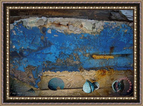 Helga Schmitt Blue Wall Framed Painting