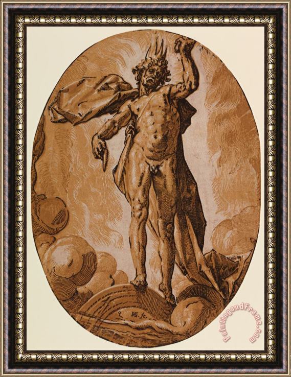 Hendrick Goltzius Day (helios) Framed Painting