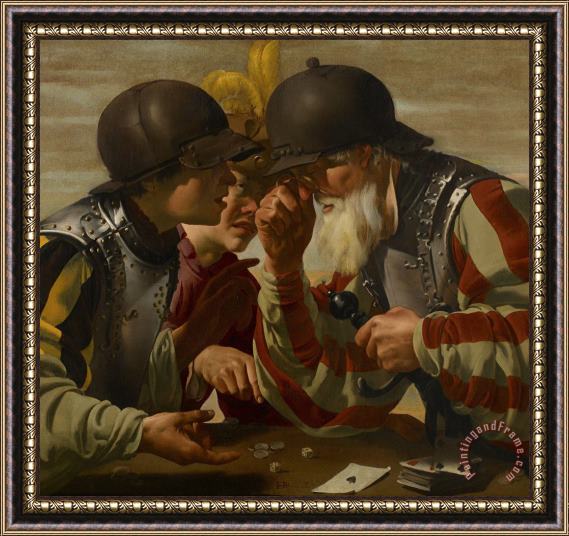 Hendrick Ter Brugghen The Gamblers Framed Print