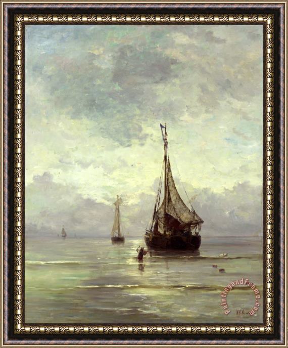 Hendrik Willem Mesdag Kalme Zee Framed Painting