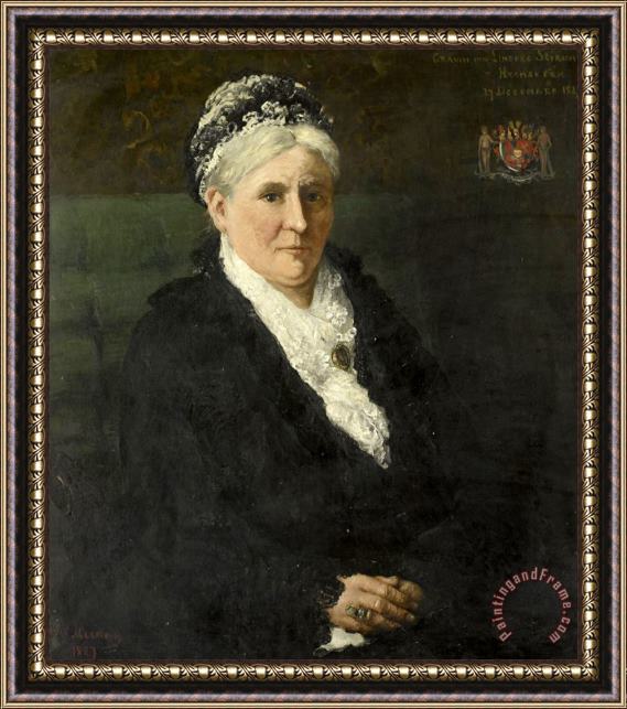 Hendrik Willem Mesdag Maria Hermina Heemskerk (1827 1908). Echtgenote Van Menno David Graaf Van Limburg Stirum Framed Print
