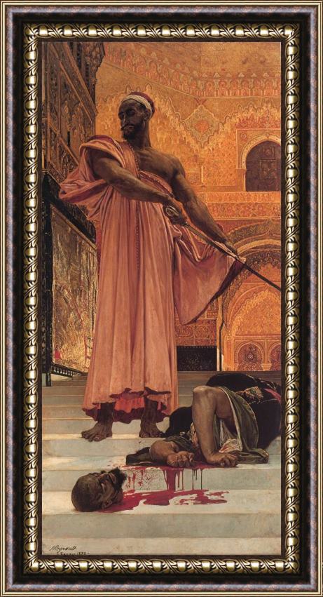 Henri Alexandre Georges Regnault Summary Judgment Under The Moorish Kings of Granada Framed Print